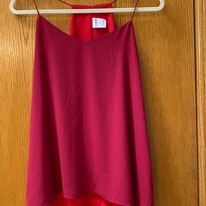 Express red straps tank